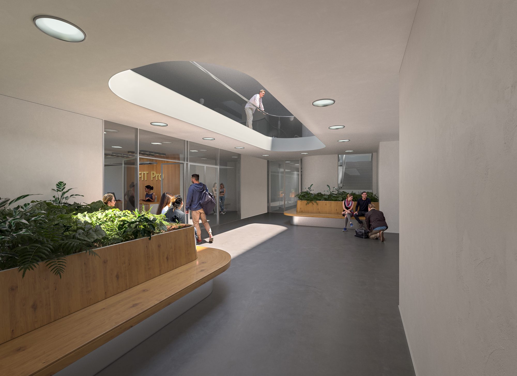 Interior lobby modern design