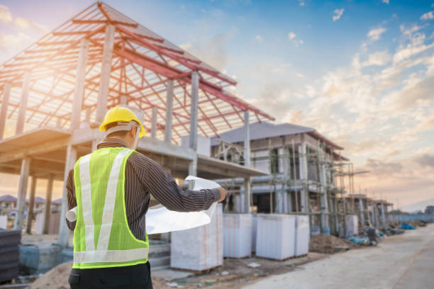 Construction workers on site
